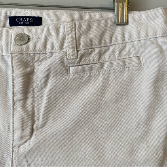 Chaps women’s white denim capri cropped jeans - size 12 - Picture 12 of 13